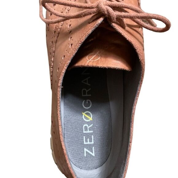 Cole Haan ZERØGRAND Wingtip Oxfords- Woodbury Leather-ivory- size 8.5 - Picture 5 of 8